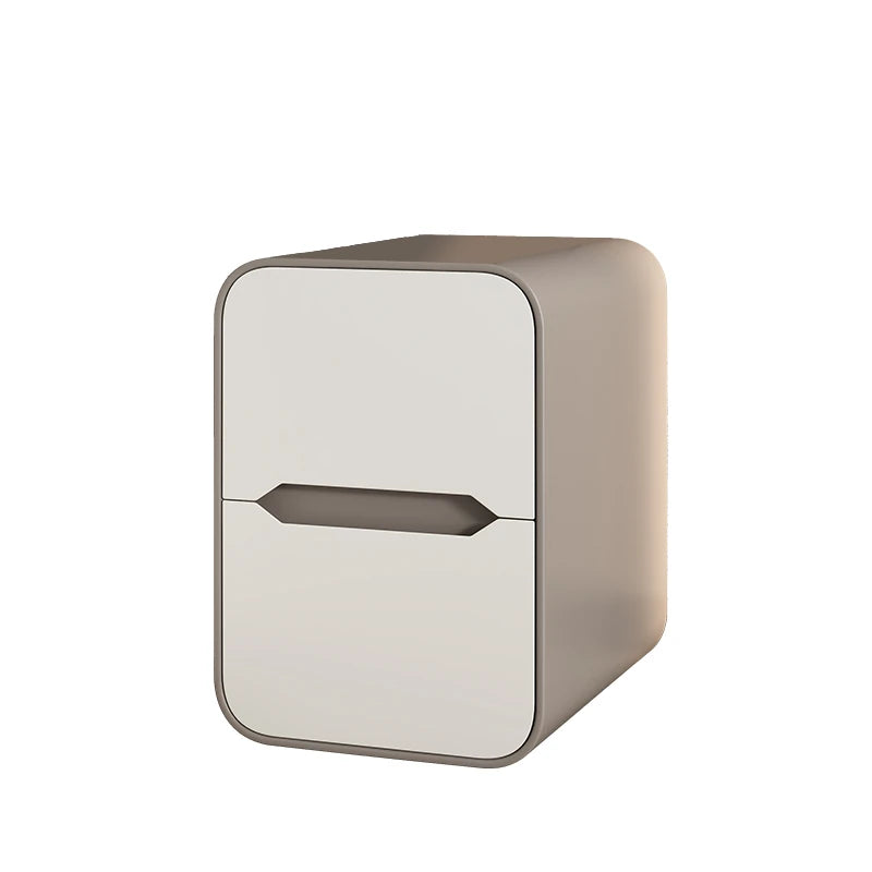 Modern Pine Nightstand with PU Leather Finish - Stylish Storage Solution for Your Bedroom fmxjs-5340