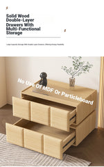 Chic Pine Nightstand with PU Leather Finish and Soft LED Accent Lighting fmxjs-5345