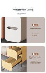 Stylish Pine & PU Leather Coffee Table with Modern Design and Storage Solutions fmxjs-5347