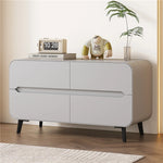 Modern Pine PU Leather Cabinet with Sleek Design and Ample Storage - Perfect for Home Decor and Organization fmxjs-5349