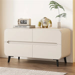 Modern Pine PU Leather Cabinet with Sleek Design and Ample Storage - Perfect for Home Decor and Organization fmxjs-5349