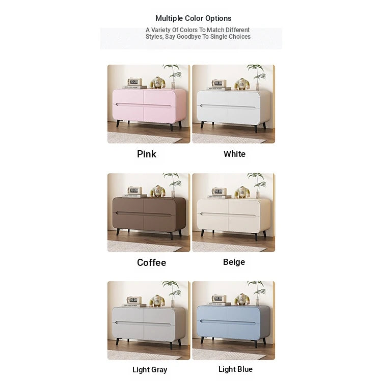 Modern Pine PU Leather Cabinet with Sleek Design and Ample Storage - Perfect for Home Decor and Organization fmxjs-5349