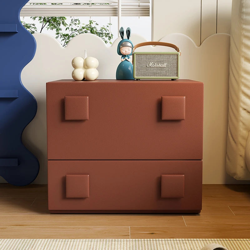 Stylish Pine Multi-Layer Board Cabinet with Synthetic Leather Finish - Modern Storage Solution for Any Space fmxjs-5350