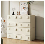 Stylish Pine Multi-Layer Board Cabinet with Synthetic Leather Finish - Modern Storage Solution for Any Space fmxjs-5350