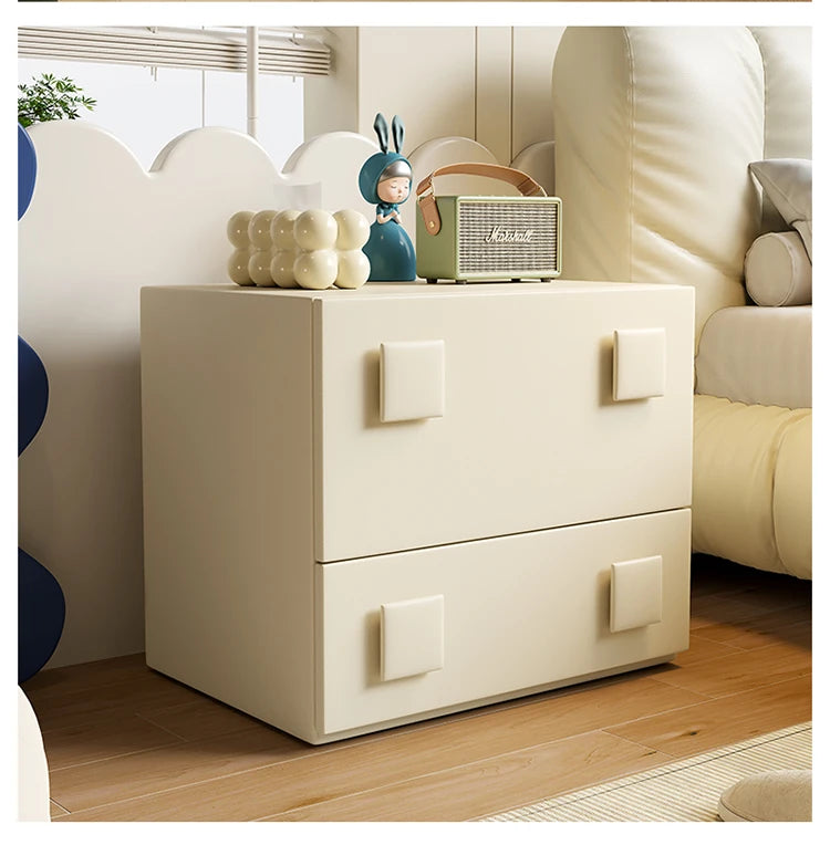 Stylish Pine Multi-Layer Board Cabinet with Synthetic Leather Finish - Modern Storage Solution for Any Space fmxjs-5350