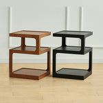 Stylish Light Brown Black Cherry Wood Tea Table - Durable Plywood Construction fmy-687