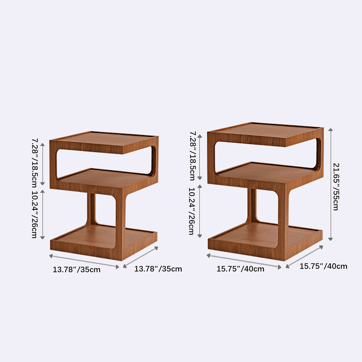 Stylish Light Brown Black Cherry Wood Tea Table - Durable Plywood Construction fmy-687