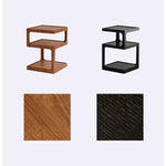 Stylish Light Brown Black Cherry Wood Tea Table - Durable Plywood Construction fmy-687