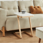 Elegant Natural Light Brown Tea Table – Solid & Laminated Wood Design fmy-693