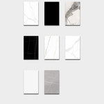 Elegant Natural Sintered Stone Coffee Table with Ash Wood Finish fnl-266