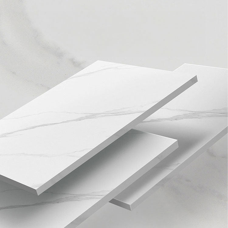 Elegant Table with Brown Sintered Stone and Ash Wood Finish fnl-267