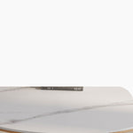 Elegant Natural Sintered Stone & Ash Wood Table - Timeless Design for Modern Homes fnl-268