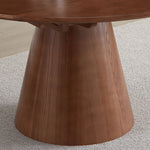 Elegant Natural Brown Solid Wood Table - Perfect for Any Home Décor fnl-273