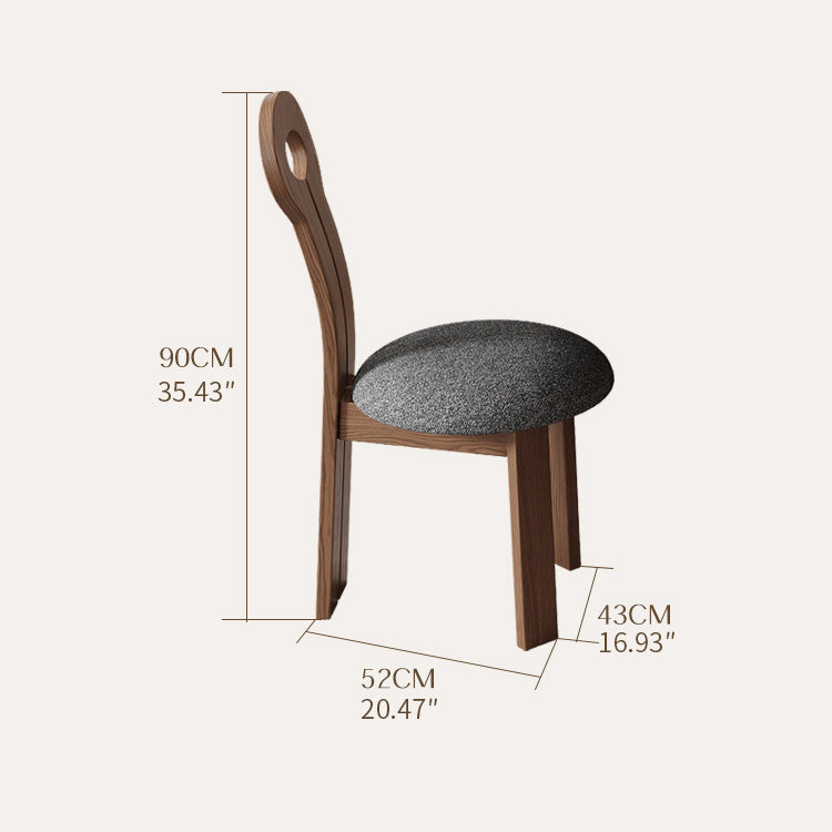 Elegant Brown Sintered Stone Dining Table with Solid Wood Base fnl-279