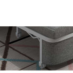 Versatile Solid Wood Sofa - Dark Blue, Pink, Light Gray, Khaki, Beige, Orange - Durable Cotton-Linen Upholstery fnm-947