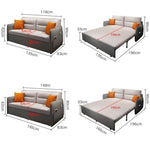 Stylish Cotton-Linen Sofas in Vibrant Colors: Dark Gray, Light Brown, Beige, Khaki, Pink, Green, Orange fnm-950