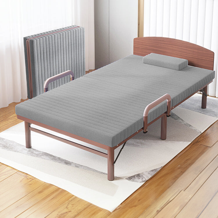Premium Bed Frame with Grey, Navy Blue, Red, and Dark Brown Coconut Palm Design foltm-1555