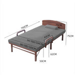 Premium Bed Frame with Grey, Navy Blue, Red, and Dark Brown Coconut Palm Design foltm-1555