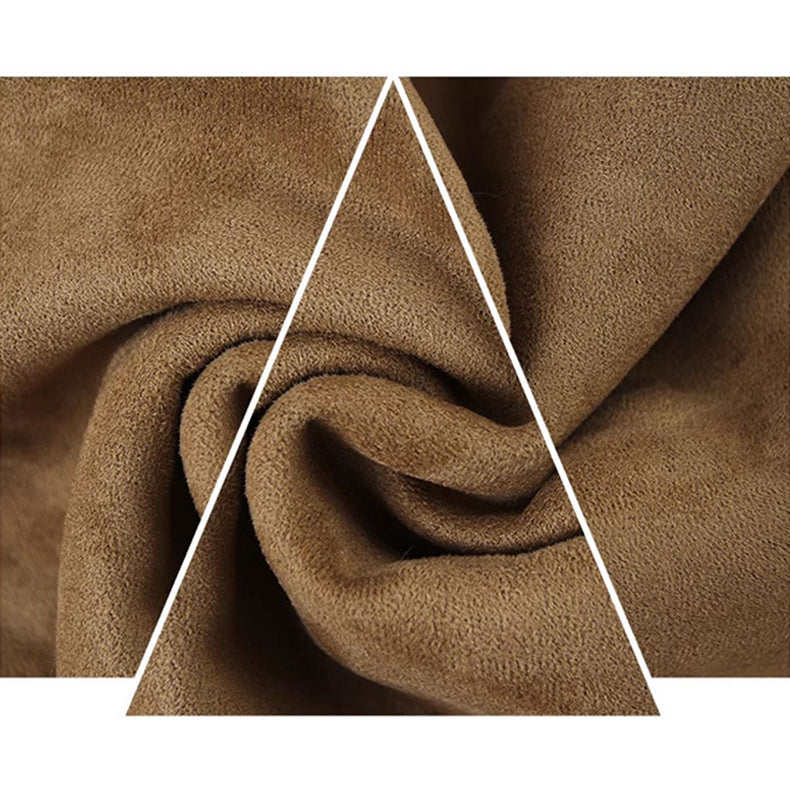 Luxurious Dark Brown Latex Suede Fabric Bed - Elegant Grey Design foltm-1556