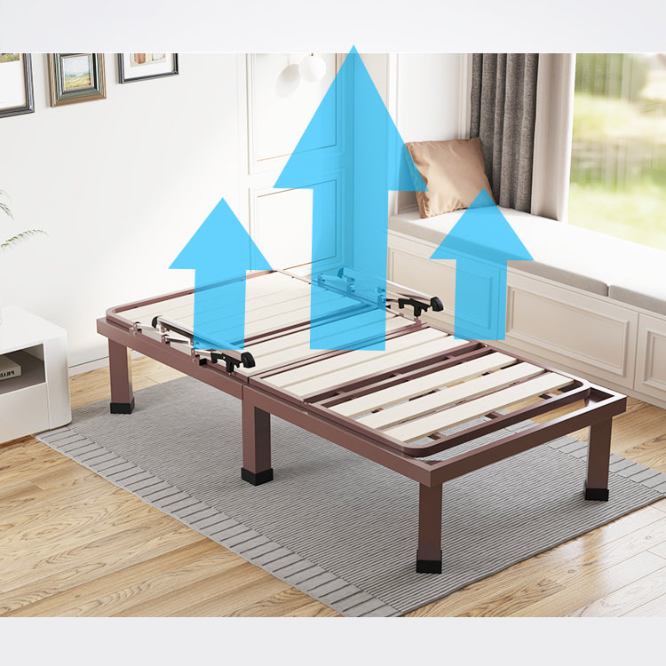 Luxurious Green and Grey Cotton-Linen Blend Bed with Coconut Palm Latex foltm-1557