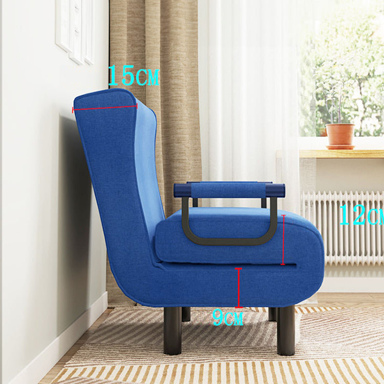 Elegant Grey and Navy Blue Cotton & Linen Bed Set - Ultimate Comfort and Style foltm-1558