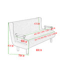 Elegant Grey and Navy Blue Cotton & Linen Bed Set - Ultimate Comfort and Style foltm-1558