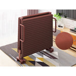 Luxurious Dark Brown and Blue Coconut Palm Bed Frame – Elegant Tropical Design for Your Bedroom foltm-1559