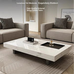 Modern Ceramic Sintered Stone Tea Table with Stylish Multi-Layer Design – Elegant Home Furniture for Living Room fplk-5023