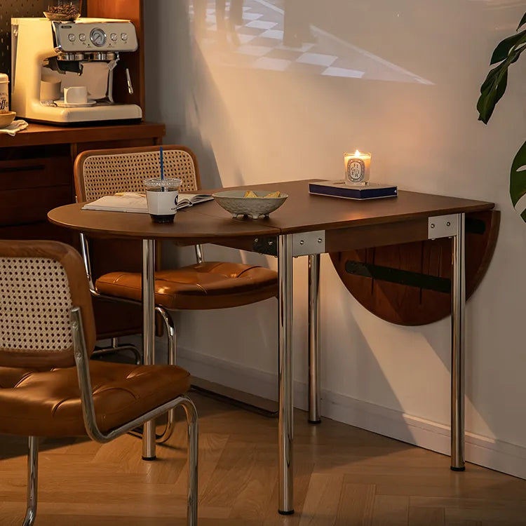 Elegant Boxwood Dining Table with Space-Saving Foldable Design fpmxm-2765