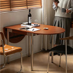 Elegant Boxwood Dining Table with Space-Saving Foldable Design fpmxm-2765