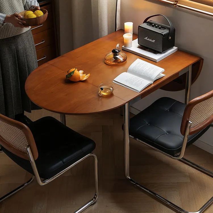 Elegant Boxwood Dining Table with Space-Saving Foldable Design fpmxm-2765