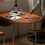Elegant Boxwood Dining Table with Space-Saving Foldable Design fpmxm-2765