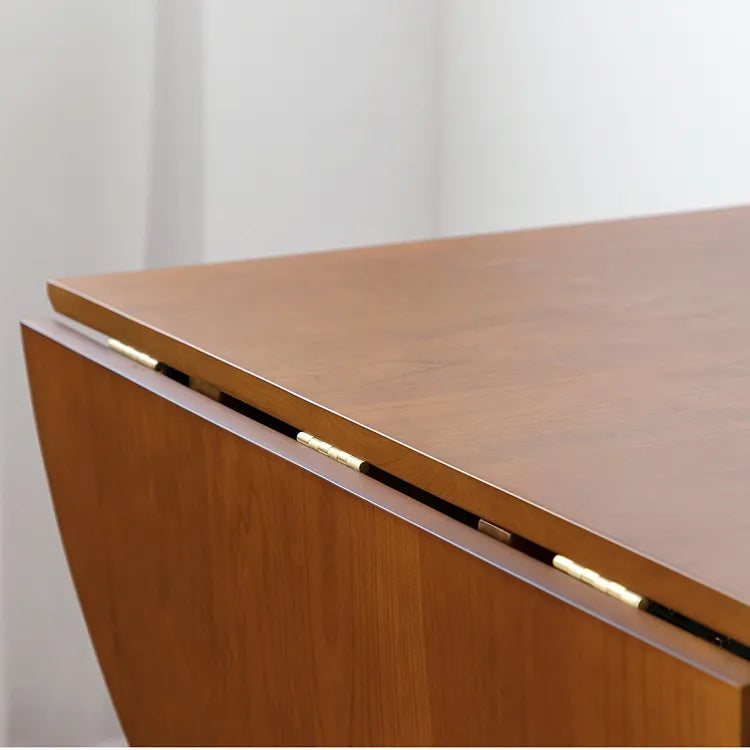 Elegant Boxwood Dining Table with Space-Saving Foldable Design fpmxm-2765