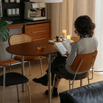 Elegant Boxwood Dining Table with Space-Saving Foldable Design fpmxm-2765