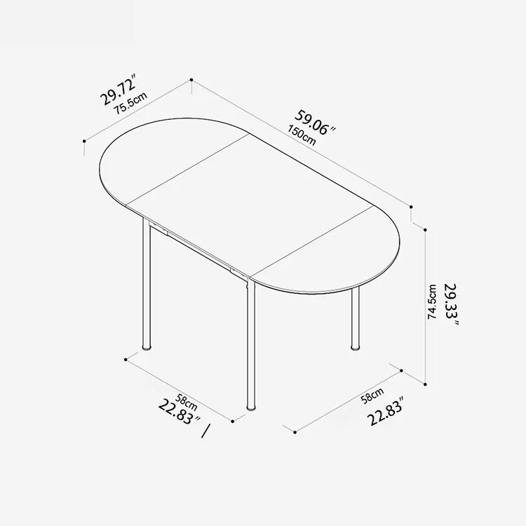 Elegant Boxwood Dining Table with Space-Saving Foldable Design fpmxm-2765