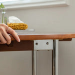 Modern Boxwood Dining Table with Sleek Metal Legs - Perfect for Urban Spaces fpmxm-2766