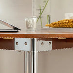 Modern Boxwood Dining Table with Sleek Metal Legs - Perfect for Urban Spaces fpmxm-2766