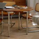 Modern Boxwood Dining Table with Sleek Metal Legs - Perfect for Urban Spaces fpmxm-2766