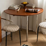 Modern Boxwood Dining Table with Sleek Metal Legs - Perfect for Urban Spaces fpmxm-2766
