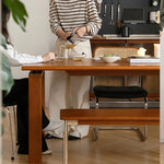 Elegant Cherry Wood Dining Table - Perfect for Stylish Gatherings fpmxm-2770