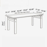 Elegant Cherry Wood Dining Table - Perfect for Stylish Gatherings fpmxm-2770