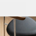 Stylish Ash Wood Dining Chair with Faux Leather Seat - Modern Elegance for Your Home fpmxm-2773