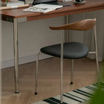 Stylish Ash Wood Dining Chair with Faux Leather Seat - Modern Elegance for Your Home fpmxm-2773