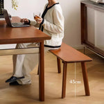 Cherry Wood Elegance: Stylish Long Stool for Your Home Decor fpmxm-2777