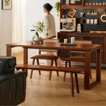 Cherry Wood Elegance: Stylish Long Stool for Your Home Decor fpmxm-2777