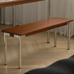 Elegant Boxwood Stool with Sleek Metal Legs - Perfect for Modern Interiors fpmxm-2778