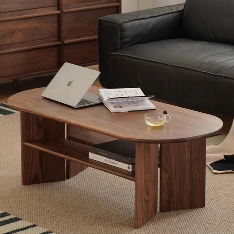 Elegant Cherry Wood Coffee Table with Modern Design - Perfect for Living Room Spaces fpmxm-2781