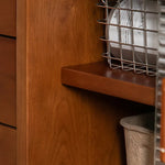 Sleek Boxwood Beech TV Stand with Glass Doors – Elegant Storage Solution fpmxm-2785