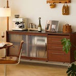 Sleek Boxwood and Glass Cabinet with Marble Top for Modern Interiors fpmxm-2787
