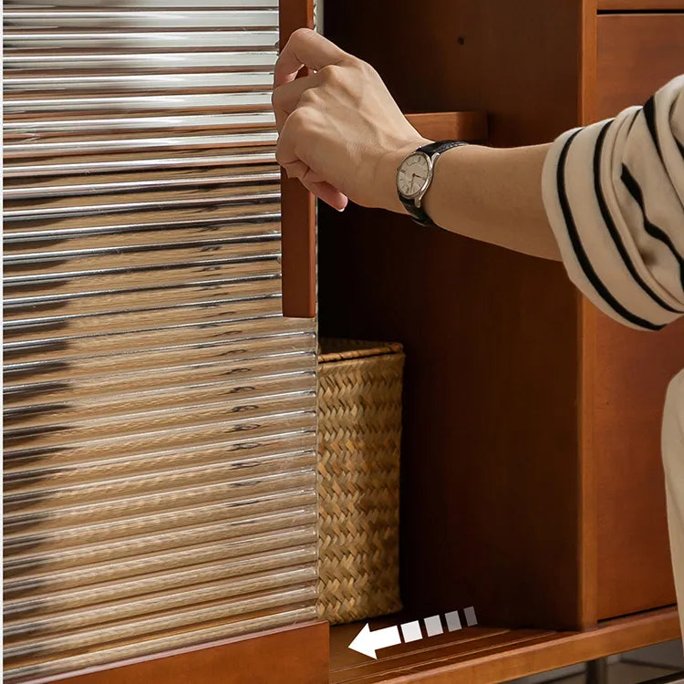 Sleek Boxwood and Glass Cabinet with Marble Top for Modern Interiors fpmxm-2787